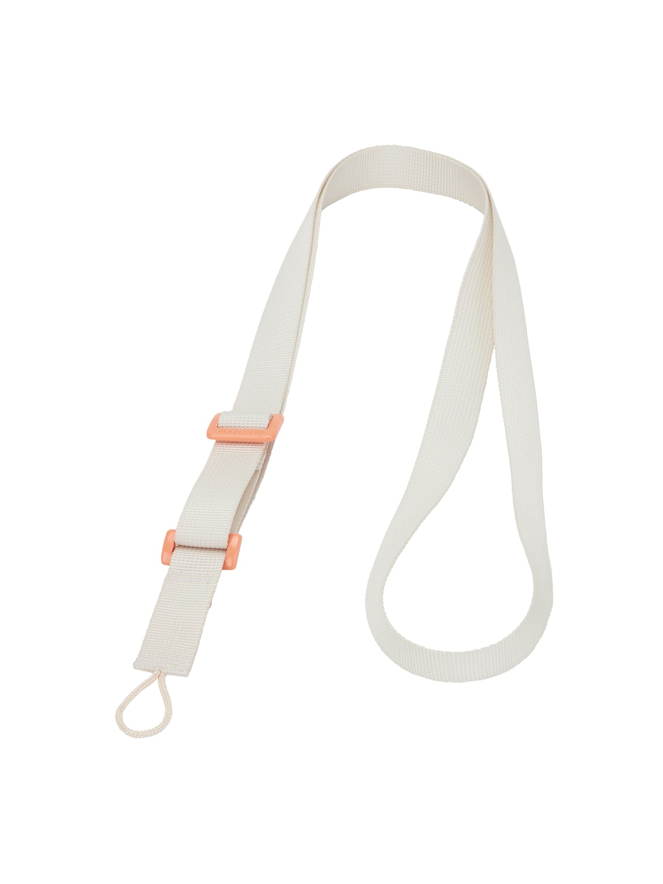 Lanyard Sling- White with Coral Adjuster